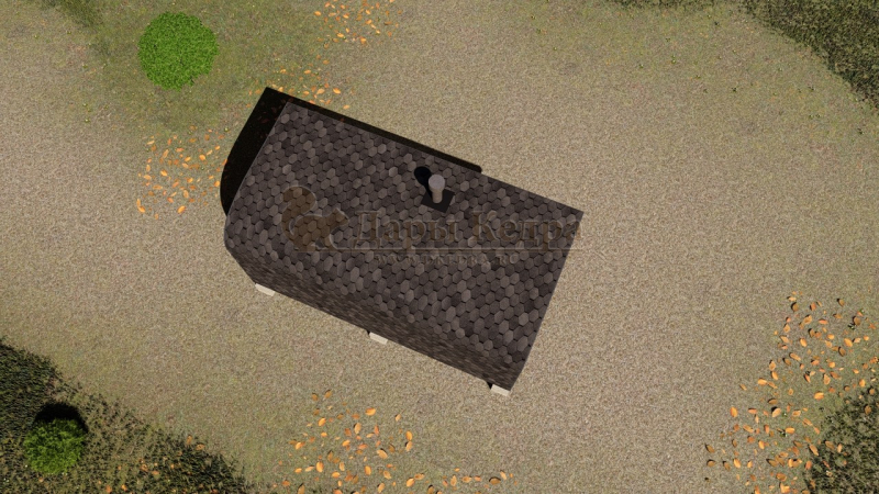 Баня «Парус» из кедра 5х2,2 метра